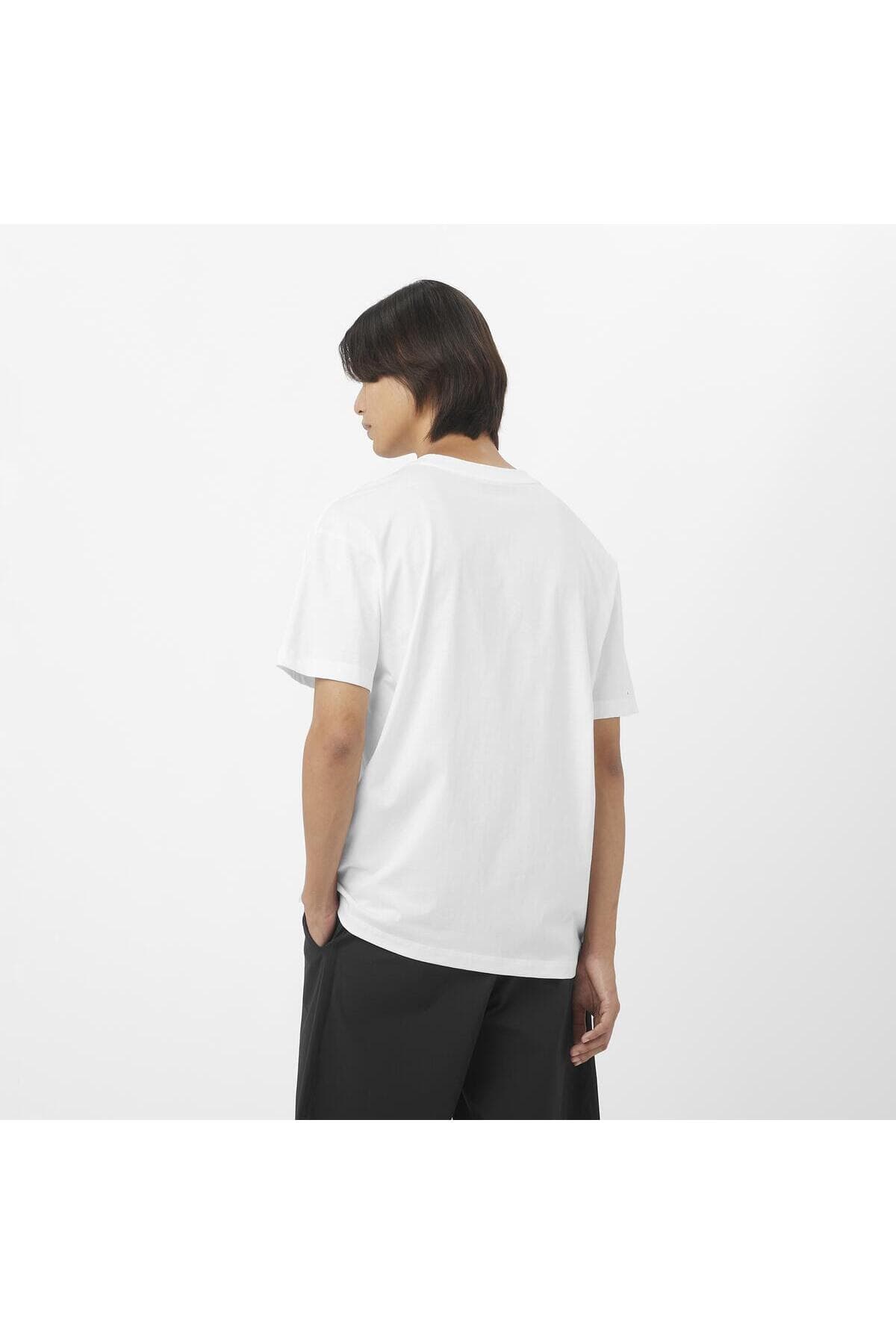 تی شرت ورزشی سالومون مردانه پارچه سفید راسته بیسیک Casual / کژوال | Salomon SOLC2527400 TR — تصویر ۳