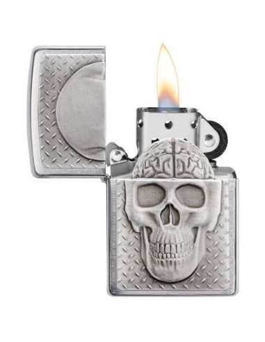 فندک زیپو جمجمه ای با مغز Zippo 29818 ( SKULL WITH BRAIN) — تصویر ۳