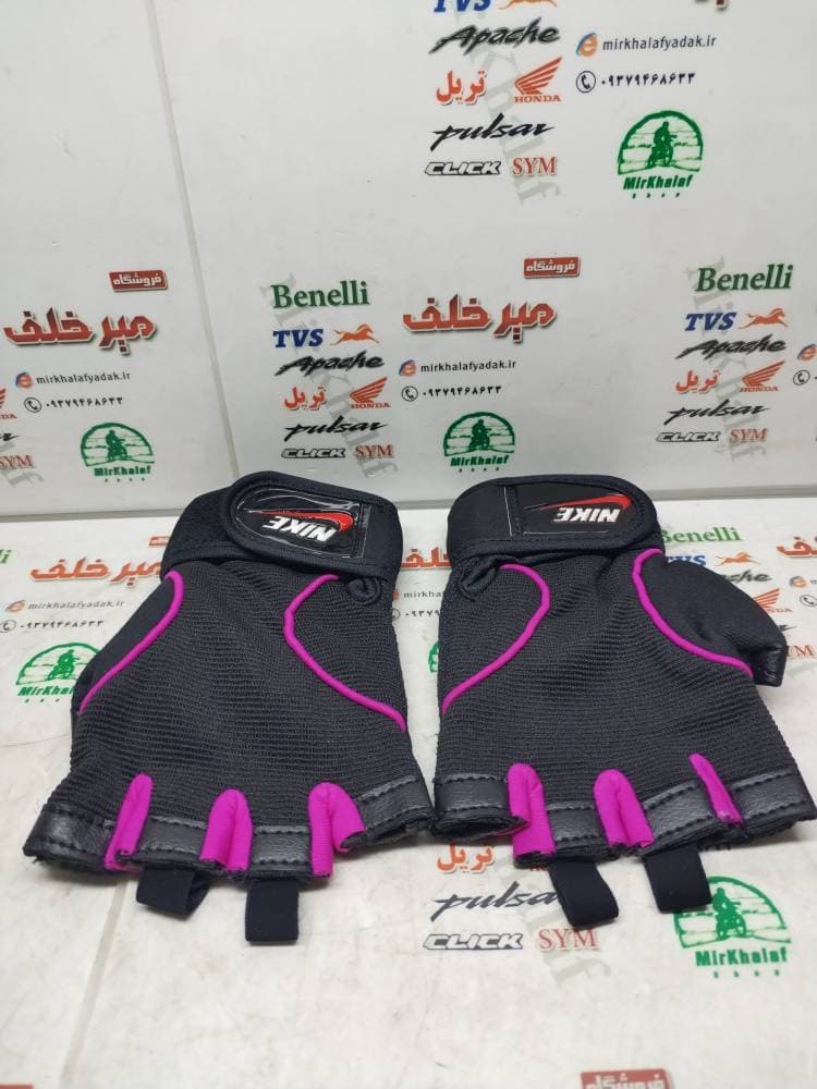 دستکش نیمه انگشتی اسپرت ساده — تصویر ۲