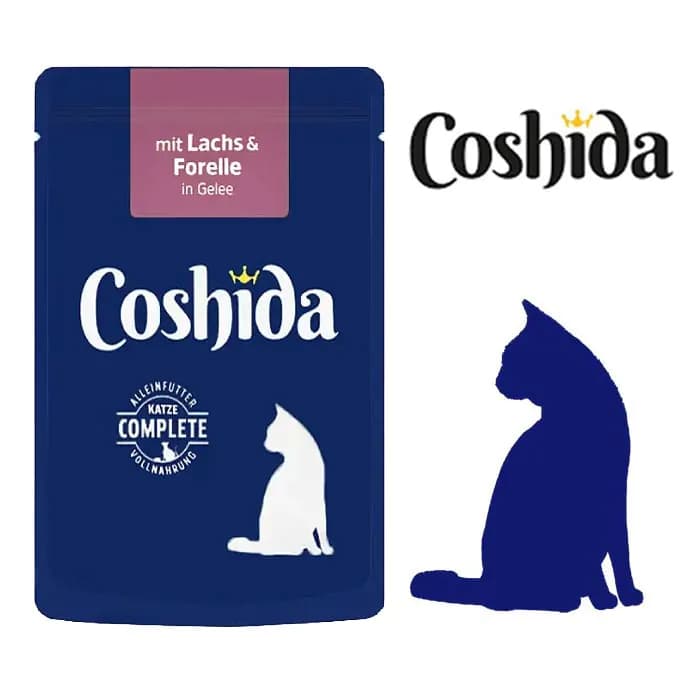 پوچ گربه کوشیدا ماهی 100g Coshida