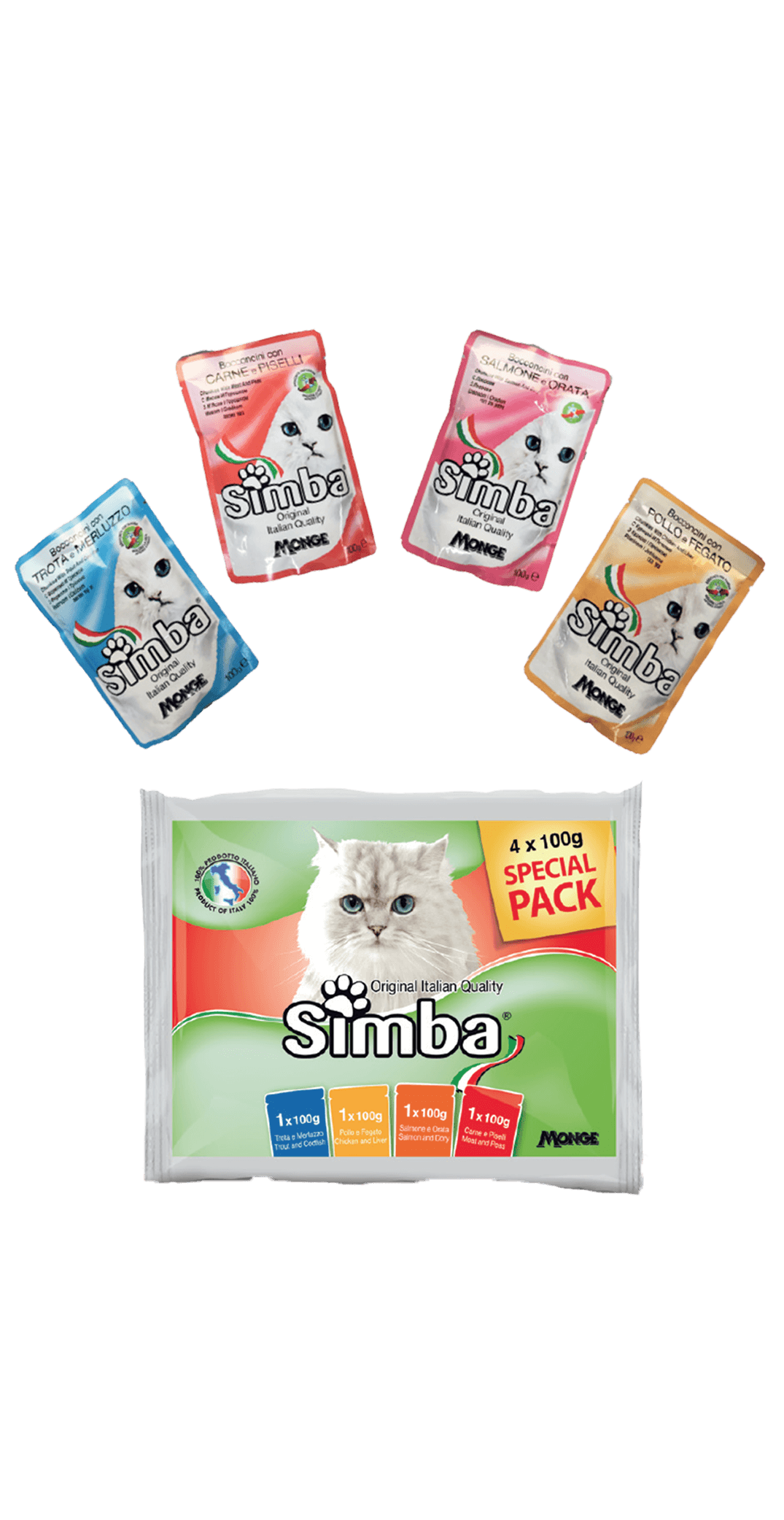 پوچ مولتی پک سیمبا 4X100g Simba — تصویر ۲