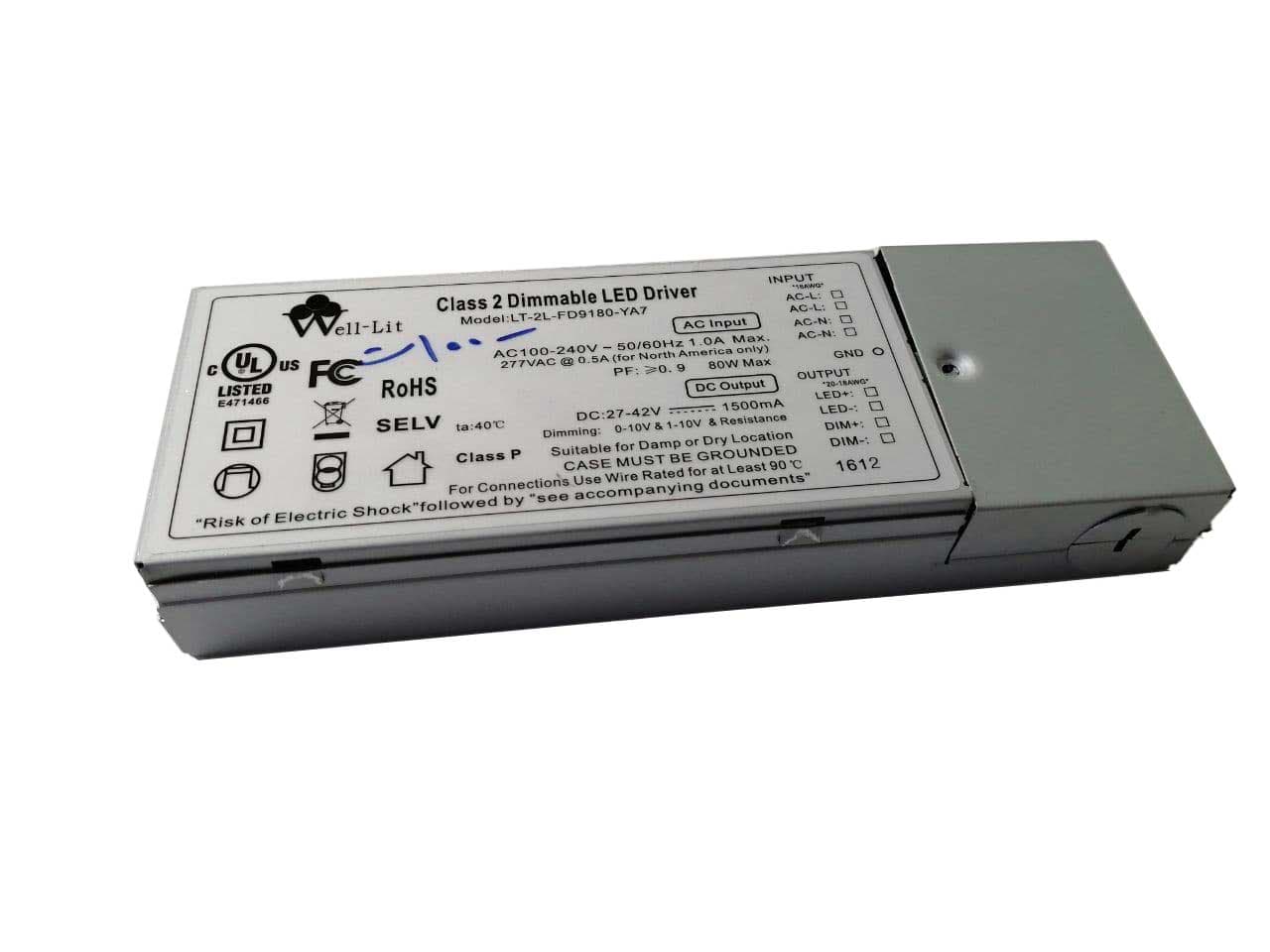 درایور LED توان 25 الی 80 وات جریان 1500 میلی آمپر جعبه بزرگ