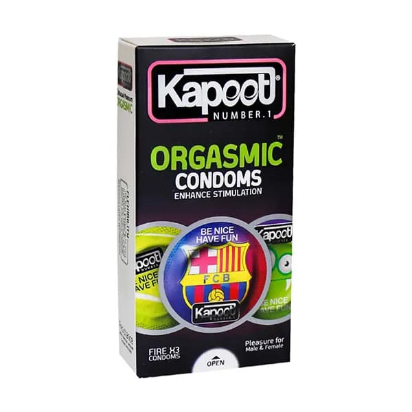 کاندوم تاخیری کاپوت ارگاسمیک ORGASMIC بسته 12 عددی