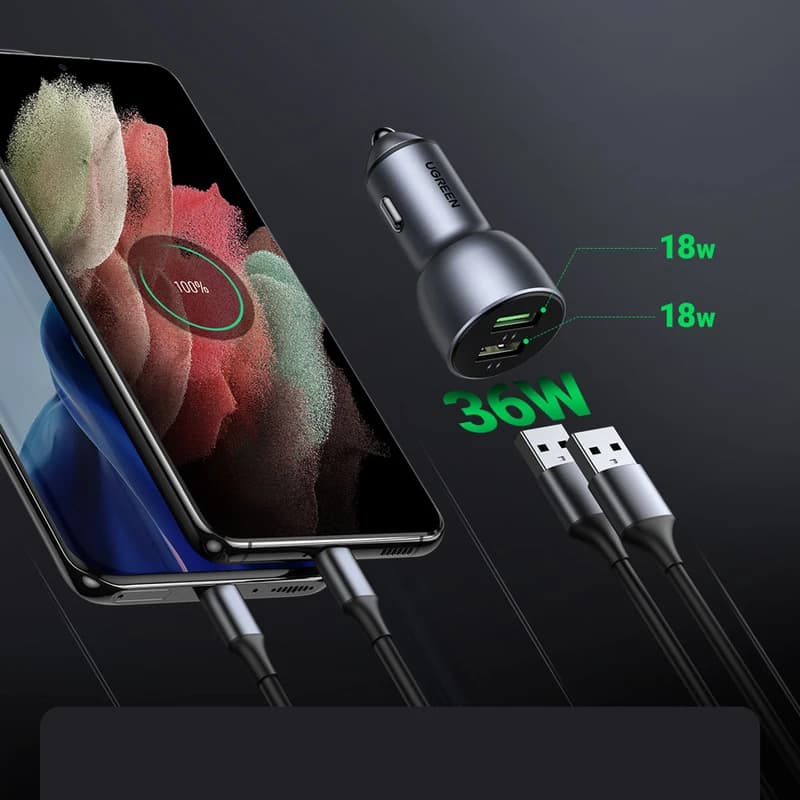 شارژر فندکی یوگرین مدل CD213-10144 کد B17994 — تصویر ۲