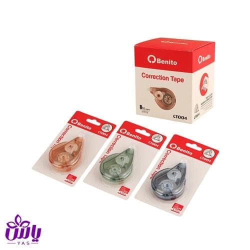لاک غلط گیر نواری 8 متری بنیتو مدل CT004 (بسته 12 عددی) — تصویر ۲