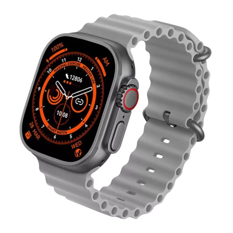 ساعت هوشمند طرح اپل مدل gray-black-orange Blulory Ultra Pro — تصویر ۲