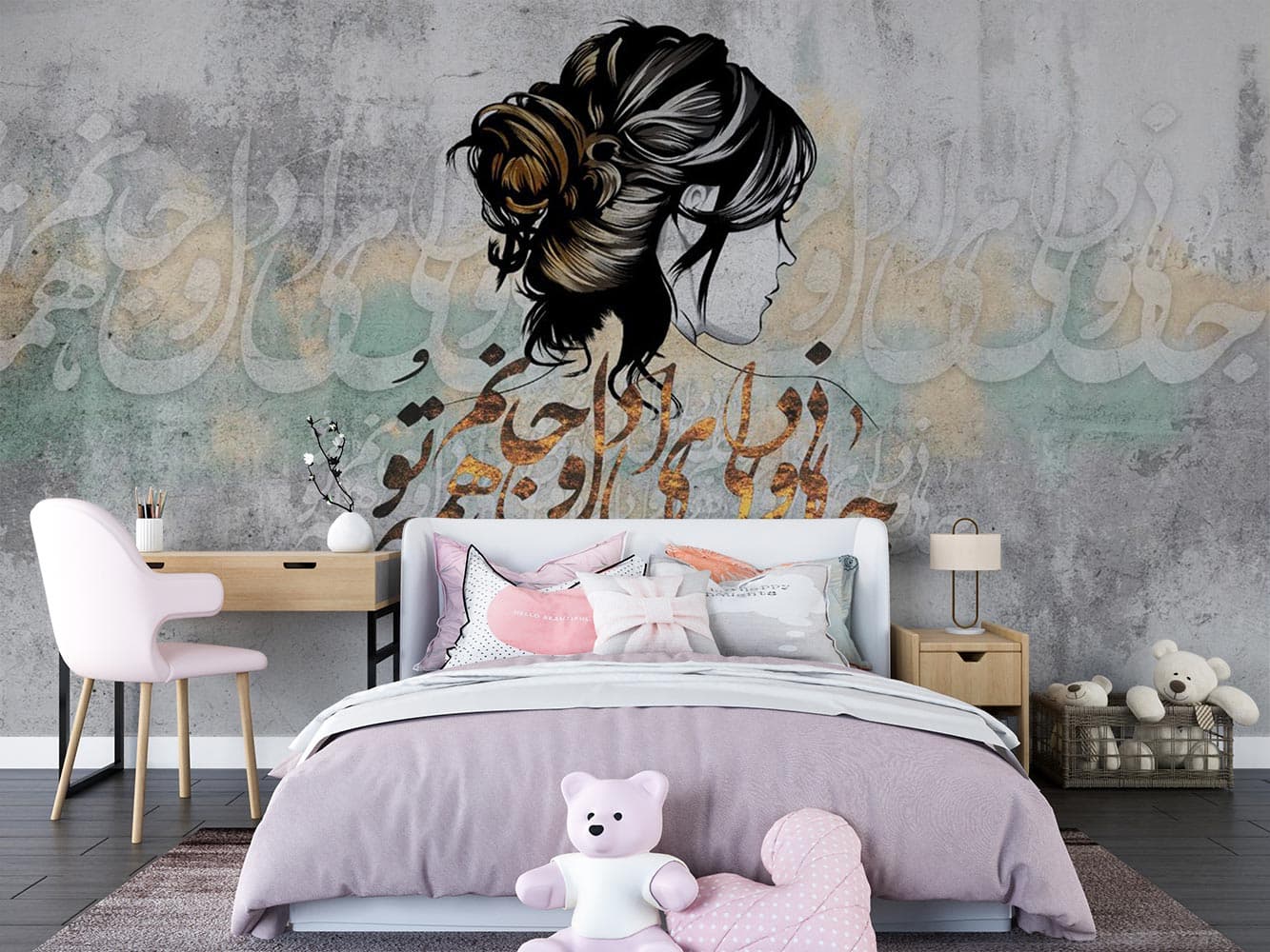 پوستر دیواری چهره و شعر W13419900 — تصویر ۲