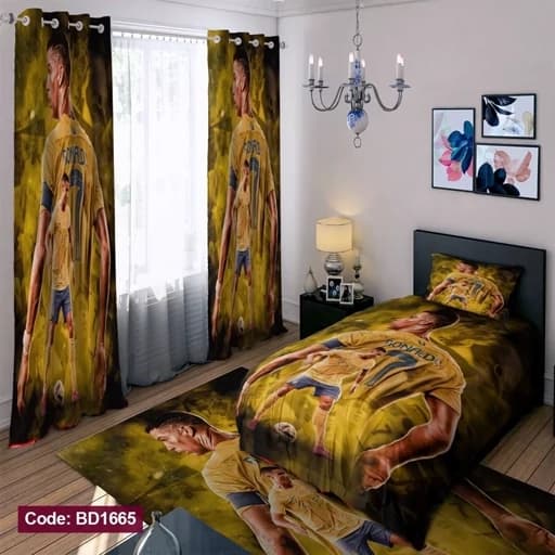 ست فانتزی روتختی چاپی پسرانه طرح رونالدو کد bd1665 (پس کرایه)