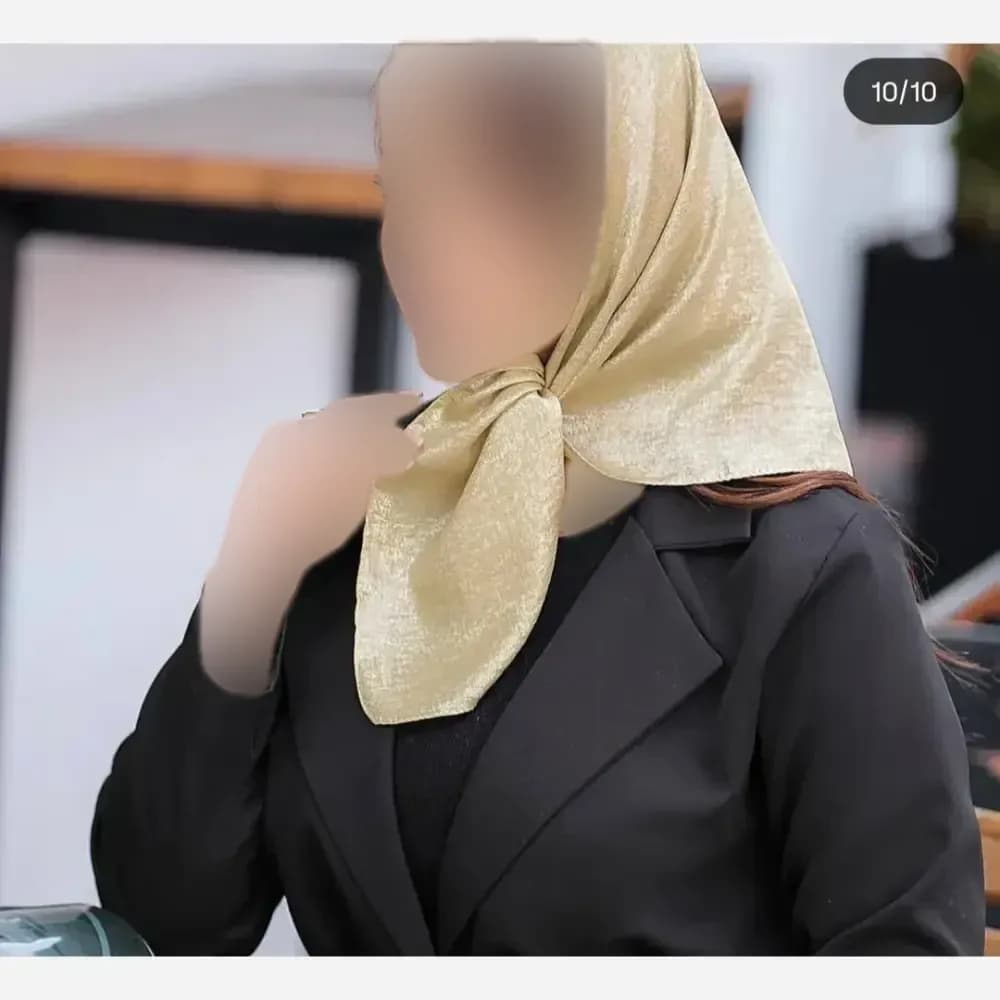 مینی اسکارف ابریشم شاین فلورانس قواره 70 سانت — تصویر ۲
