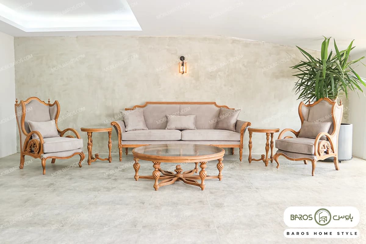مبل کلاسیک کینگ و کاناپه کارن کد ۲