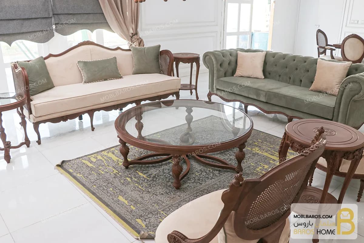 مبل ۸ نفره مدل کینگ کاجی و چستر جورجیا — تصویر ۲
