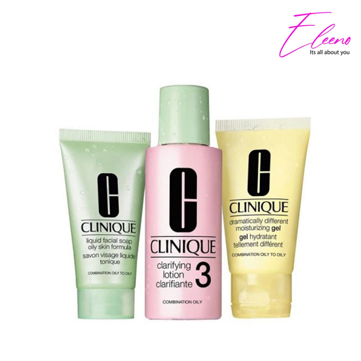 پک مراقبتی سه مرحله ای کلینیک پوست چرب Clinique Set Skin Care