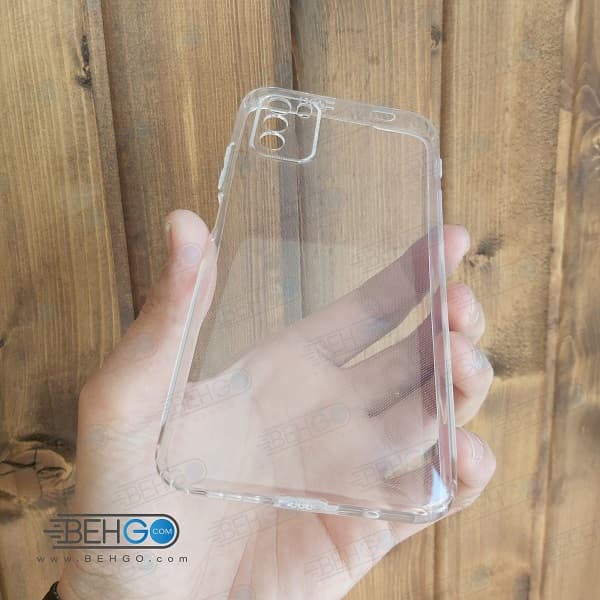 قاب poco m3 کاور ژله ای شفاف و بی رنگ با محافظ لنز دوربین گوشی شیائومی poco m3 قاب پوکو Clear Cover Camera Protection Case for xiaomi poco m3 — تصویر ۲