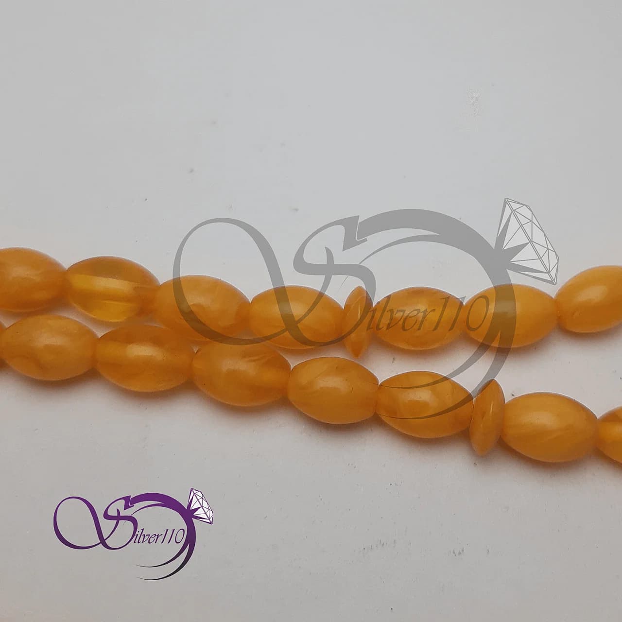 تسبیح کهربا عسلی کد 42503 — تصویر ۳
