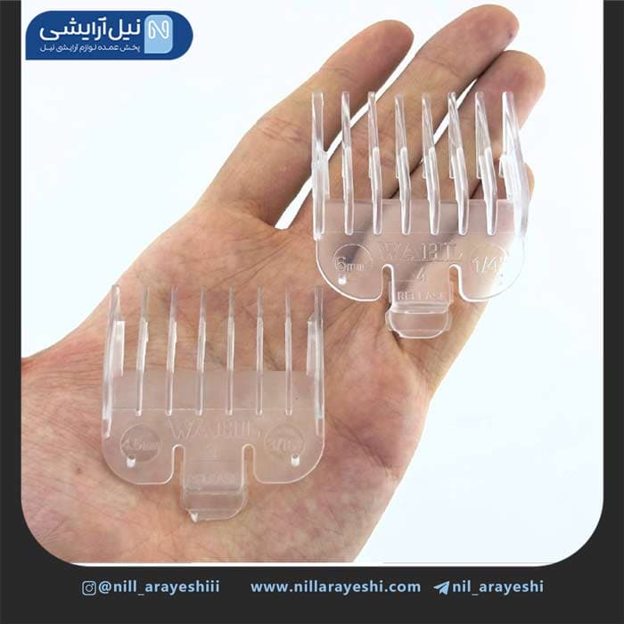 شانه شیشه ای ماشین اصلاح وال سان گلدن چهار تیکه — تصویر ۲