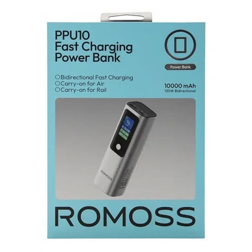 پاوربانک 10000 میلی آمپر ROMOSS فست شارژ 130وات مدل PPU10-128 — تصویر ۵