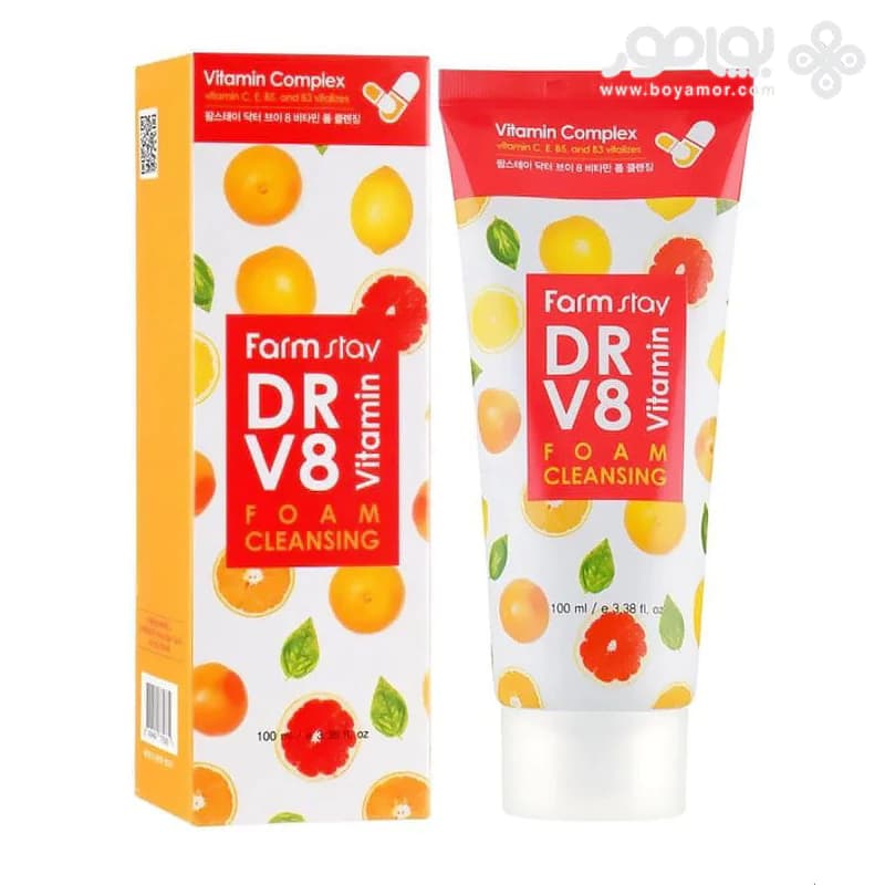 فوم پاک کننده ویتامینه فارم استی مدل DR-V8 حجم 100 میل — تصویر ۲