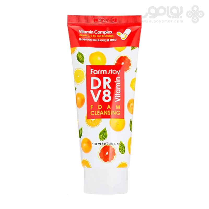 فوم پاک کننده ویتامینه فارم استی مدل DR-V8 حجم 100 میل