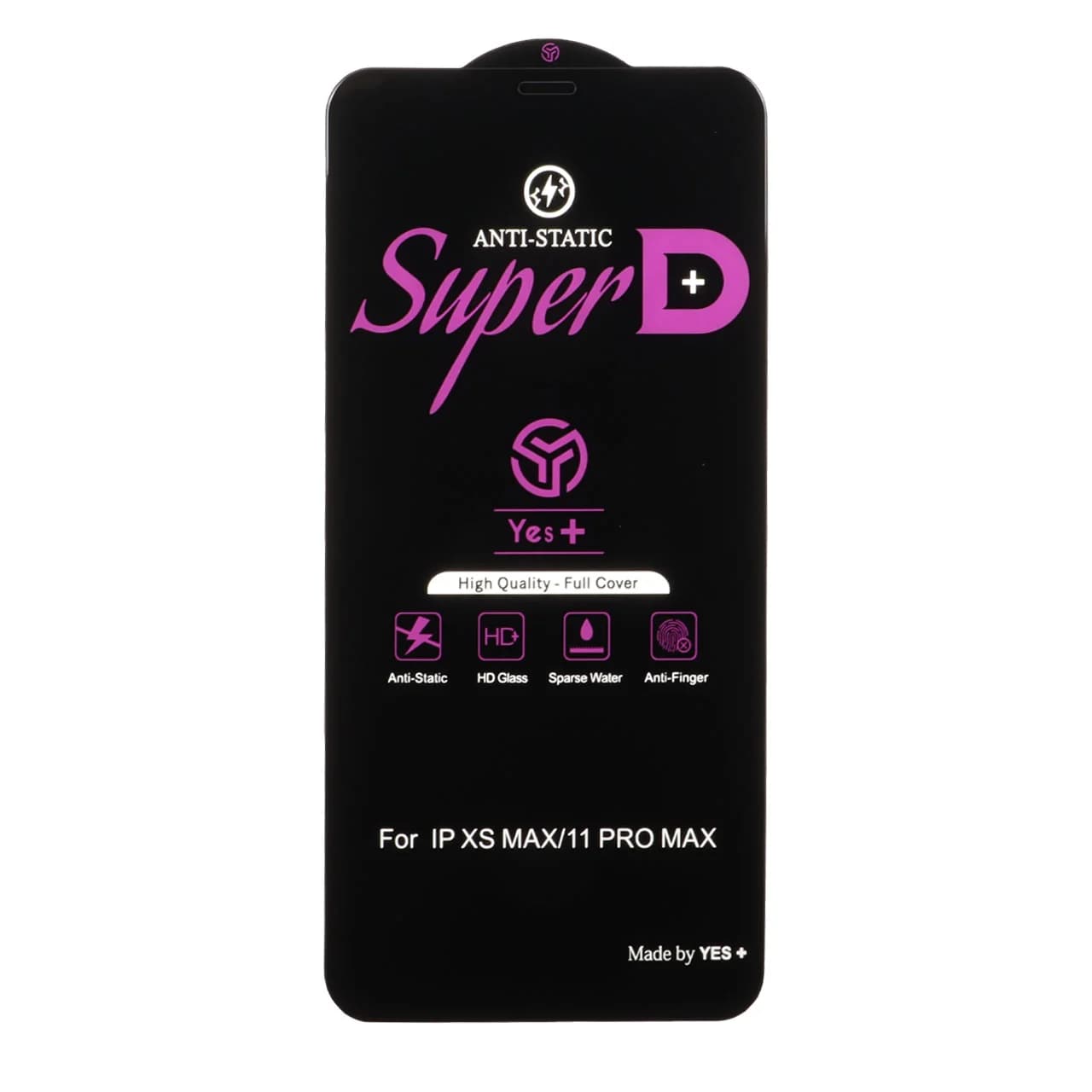 محافظ صفحه نمایش شیشه ای Super D Anti Static Yes Plus مدل Apple iPhone 11 Pro Max / iPhone X Max / iPhone Xs Max — تصویر ۲