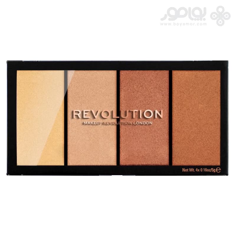 پالت هایلایتر رولوشن سری LUSTRE LIGHTS مدل HEATWAVE