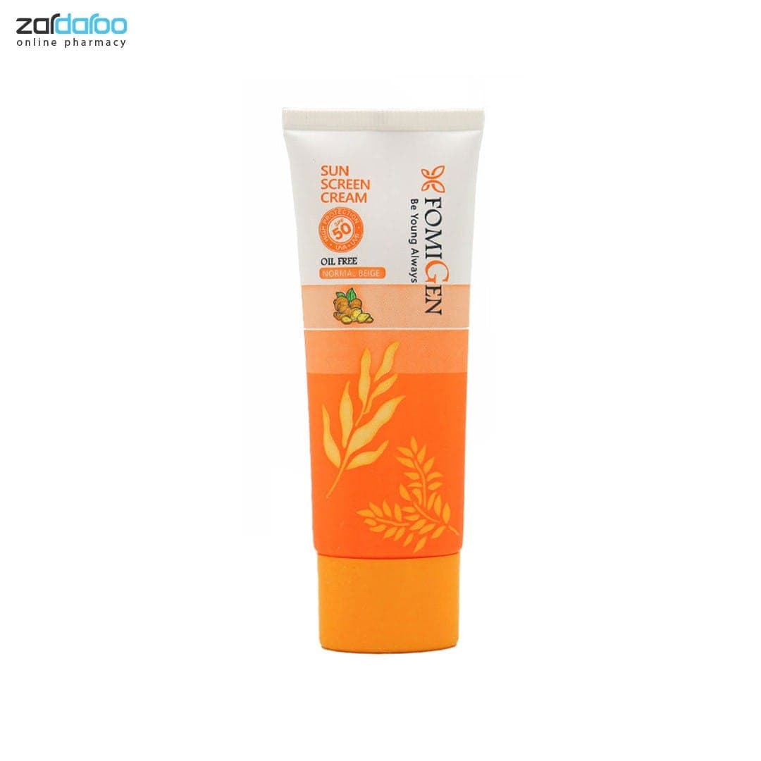 کرم ضد آفتاب SPF 50 رنگی فاقد چربی فومیژن Fomigen — تصویر ۲