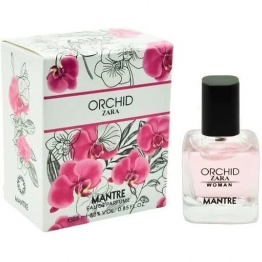 ادکلن زنانه مینیاتوری مانتره مدل Zara Orchid حجم 30 میلیلیتر