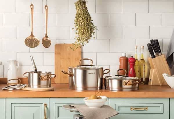 سرویس قابلمه 8 پارچه مدل پرولین A1149 کرکماز / KORKMAZ A1149 PROLINE POT SERVICE — تصویر ۳