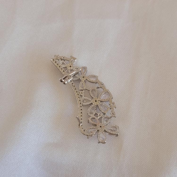 گوشواره ایرکاف گوش مدل بال رنگ نقره ای (گوش راست) — تصویر ۳
