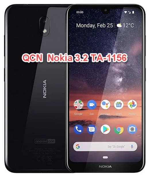 فایل QCN نوکیا NOKIA 3.2 TA-1156 حل مشکل شبکه و سریال