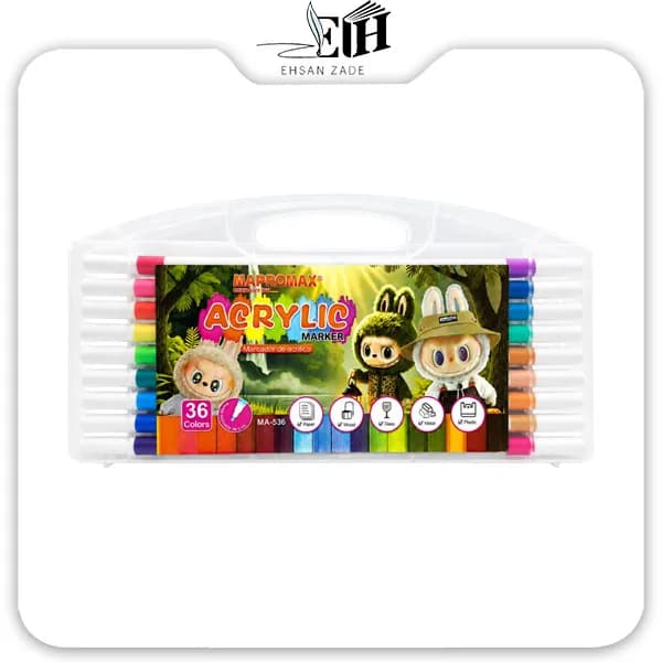 مپرومکس-ماژيک اکروليک 36 رنگ لبوبو کد 536 — تصویر ۲