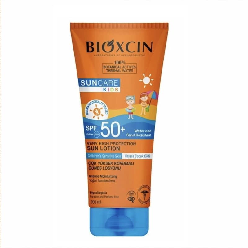 لوسیون ضد افتاب بچه مدل SPF50 حجم 200 میل بیوکسین کد 1953