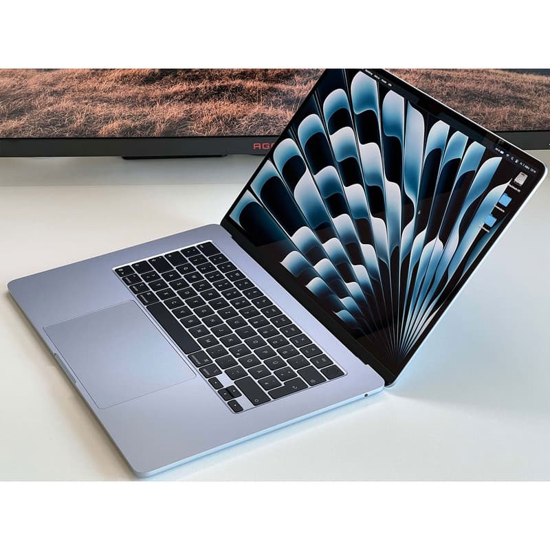 لپتاپ 15.3 اینچی اپل مدل macBook Air MW1J3 2025 LLA، با پردازنده M4 10-Core، رم 16 گیگابایت Unified، حافظه SSD با ظرفیت 256 گیگابایت، نمایشگر Liquid Retina با وضوح 2880x1864 پیکسل، شارژدهی تا 18 ساعت — تصویر ۹