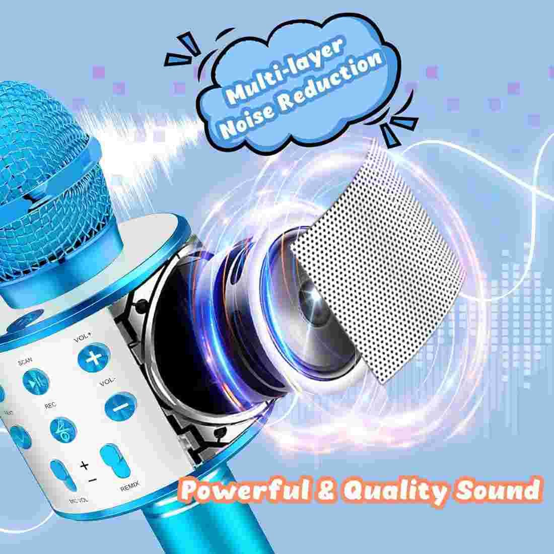 اسپیکر میکروفون handheld ktv ws-858 مدل : MK0003 — تصویر ۳