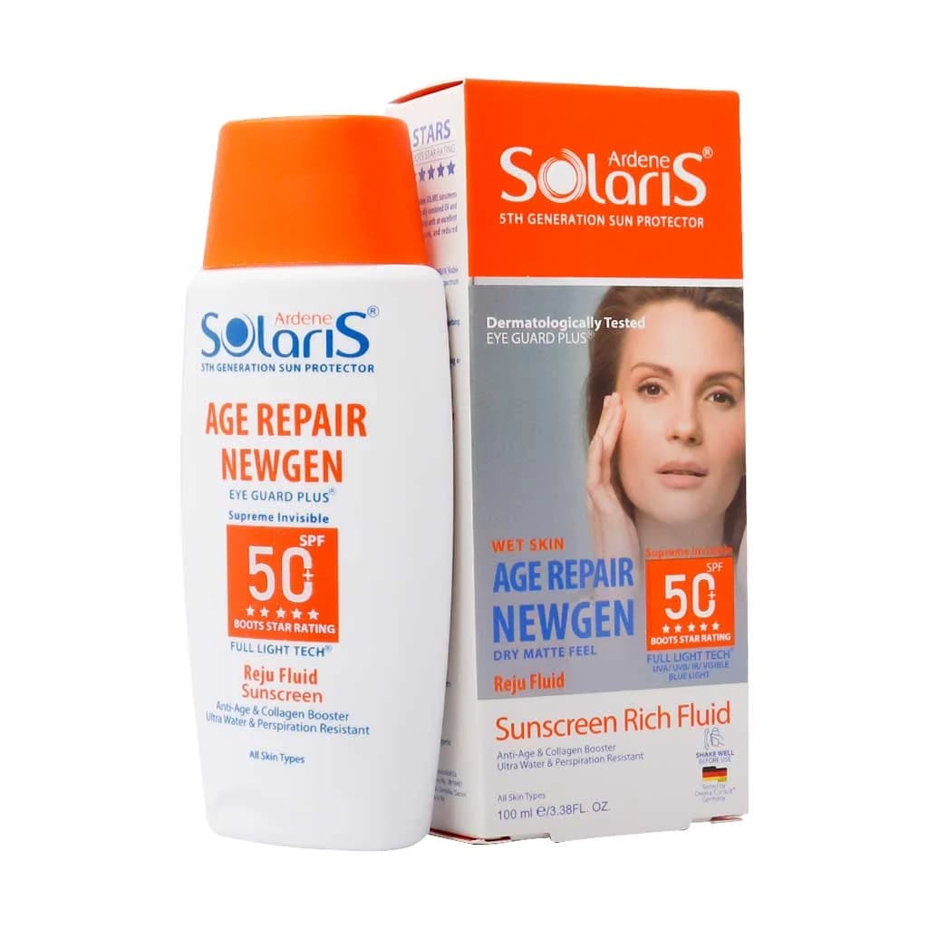 فلوئید ضد آفتاب و ضد چروک SPF50 سولاریس آردن مدل ایج ریپیر نیوژن 100 میلی لیتر — تصویر ۳