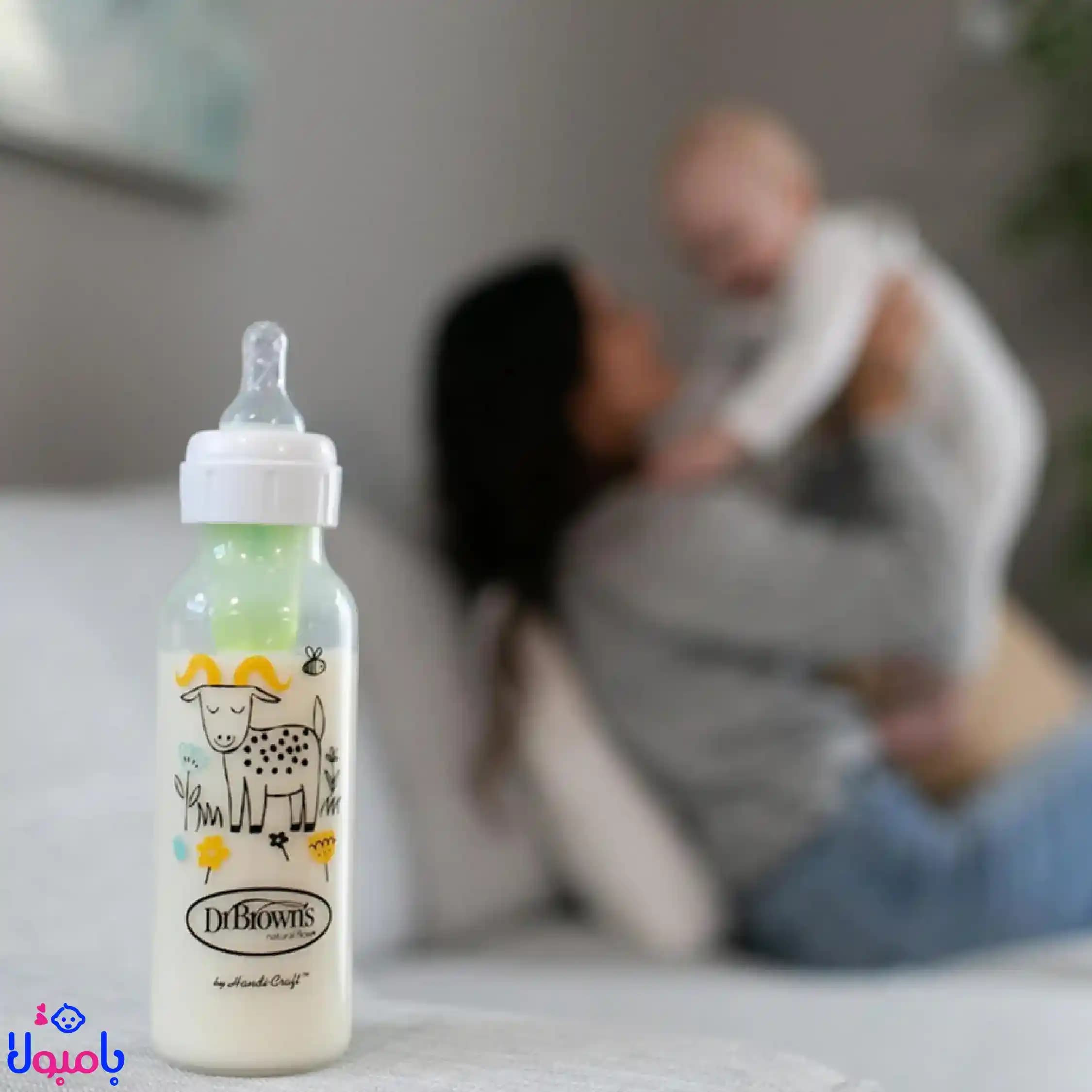 ست 5تیکه شیشه شیر و سر شیشه دکتر برونز دهانه باریک — تصویر ۳
