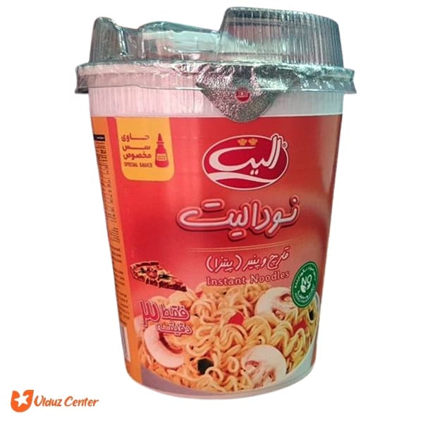 نودالیت لیوانی با طعم قارچ و پنیر ( پیتزا ) 65 گرمی