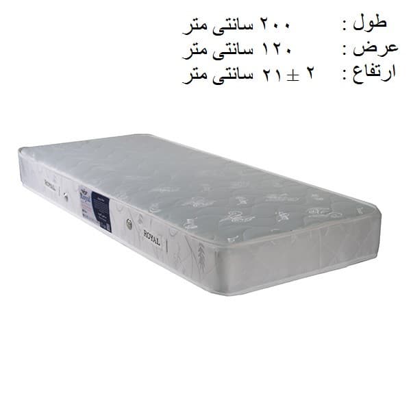 تشک رویال مدل آسوده فنری کد M03 یک نفره سایز 200 × 120 سانتی متر — تصویر ۲