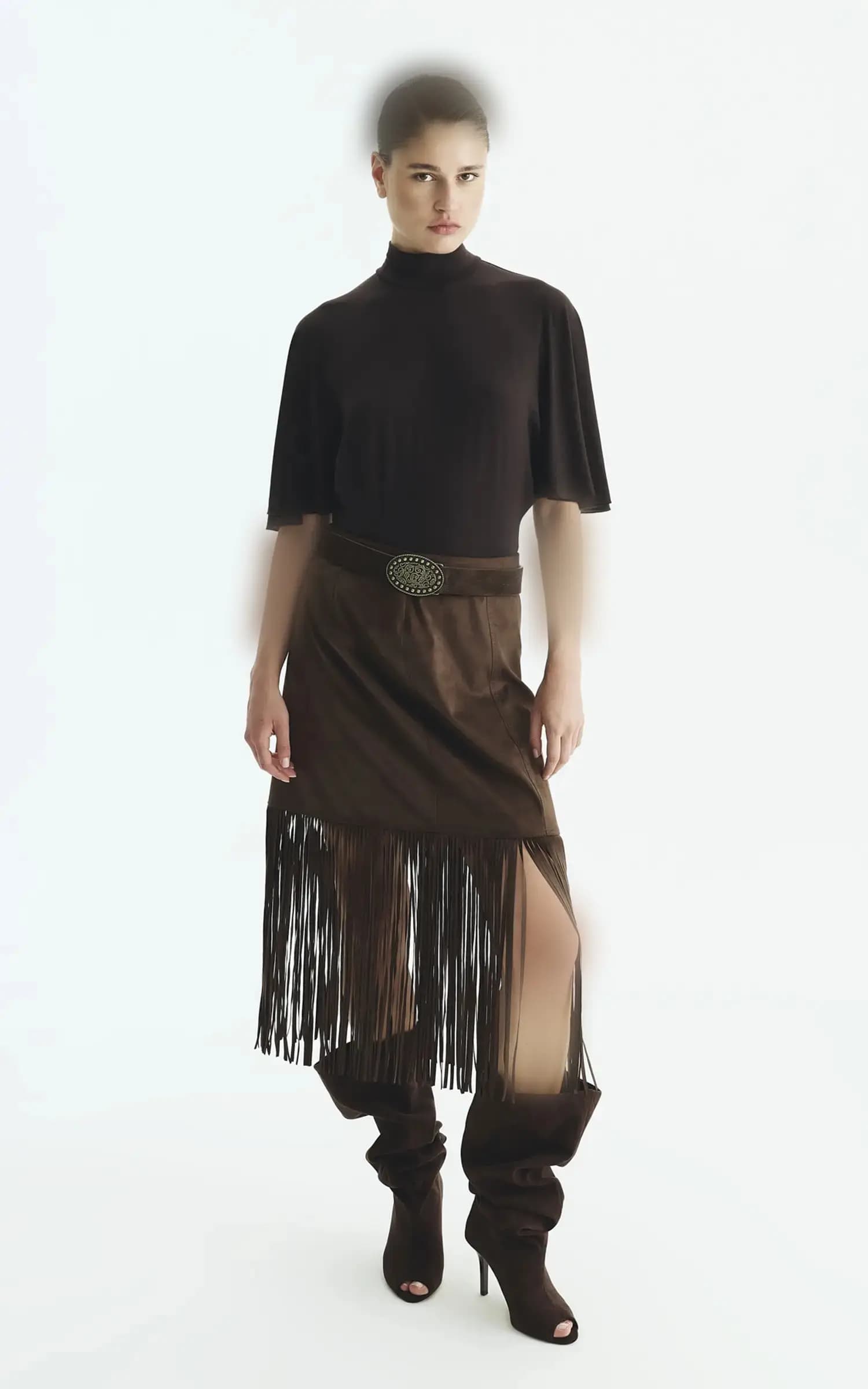 بلوز زنانه آستین کوتاه آزاد ROMAN کد K2723002 — تصویر ۳
