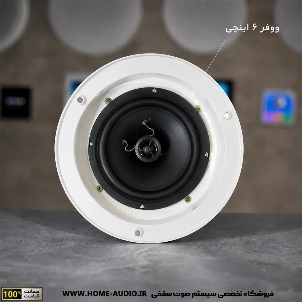 پکیج اسپیکر سقفی نایس ویس مدل TW530 به همراه آمپلی فایر AV4 — تصویر ۳