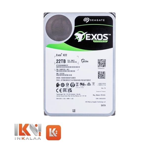 هارد سیگیت مدل Exos X22 ST22000NM001E ظرفیت 22TB – شرکتی