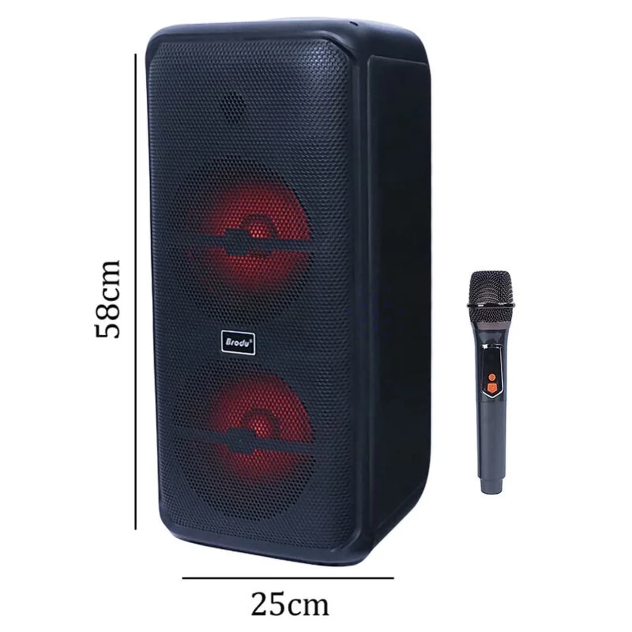 اسپیکر بی سیم Brodu مدل BTS-2225 75W – مشکی – ASP (گارانتی شش ماهه آروین سپهر) — تصویر ۸