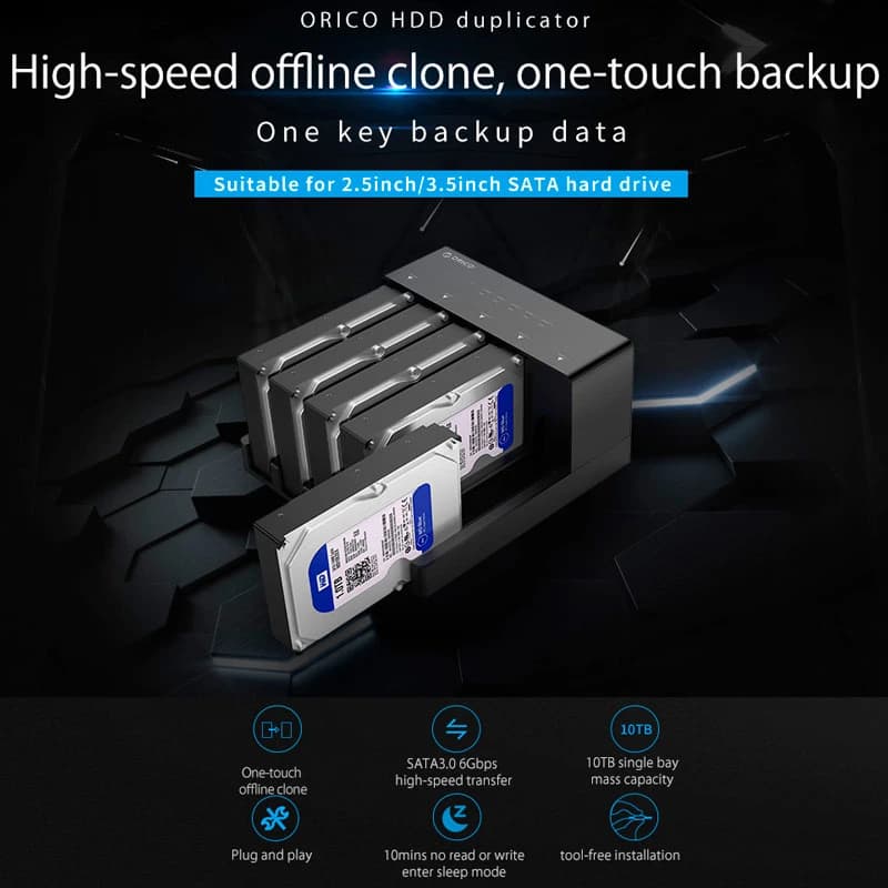 داک هارد 5 سینی اوریکو Orico 6558US3-C USB 3.0 — تصویر ۸