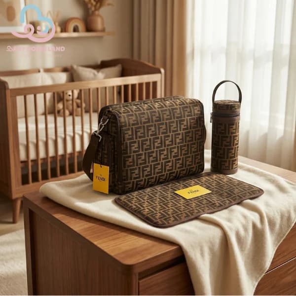 ست مراقبت مادر و نوزاد طرح فندی FENDI 15321