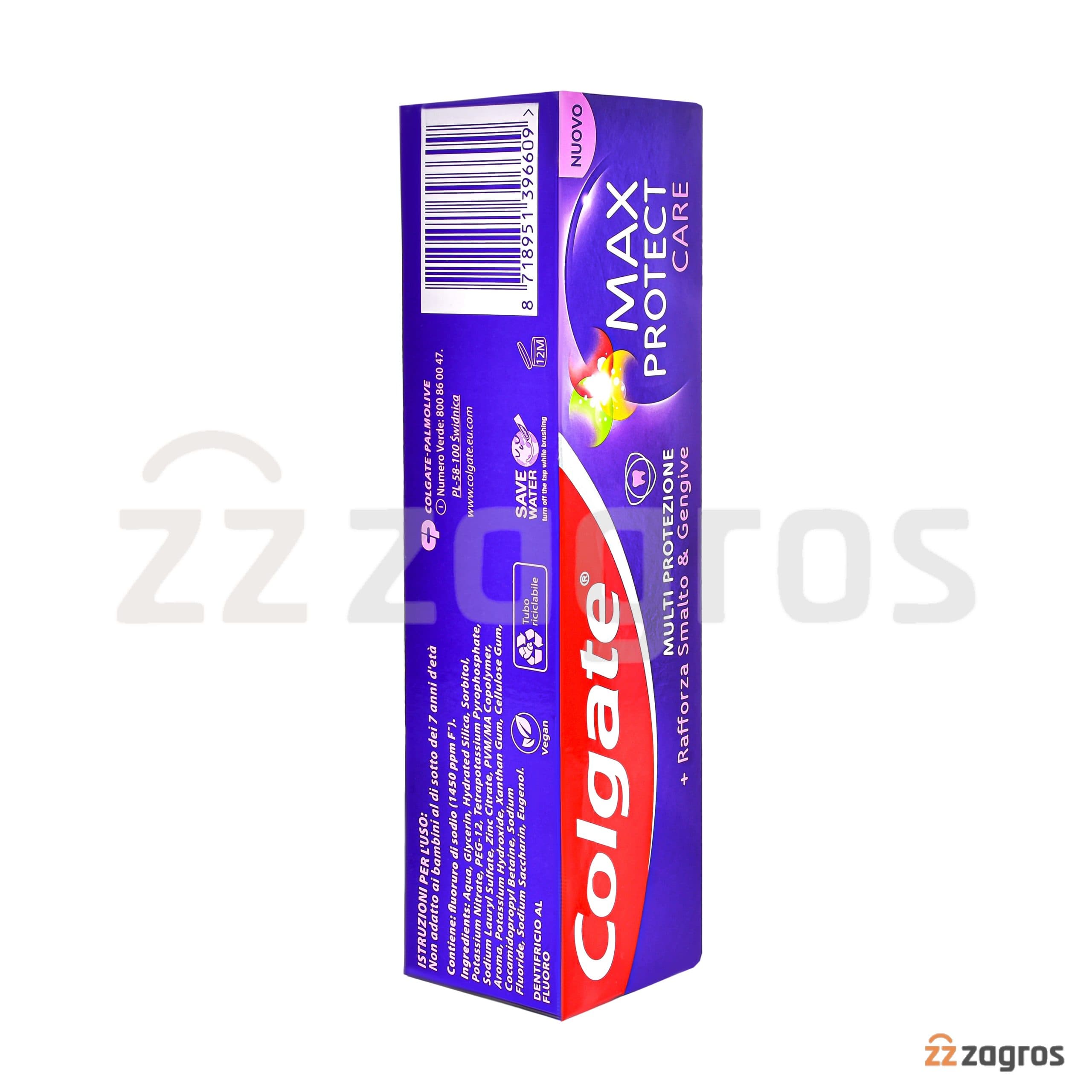 خمیر دندان کلگیت مدل Max Protect Care حجم 75 میل — تصویر ۲