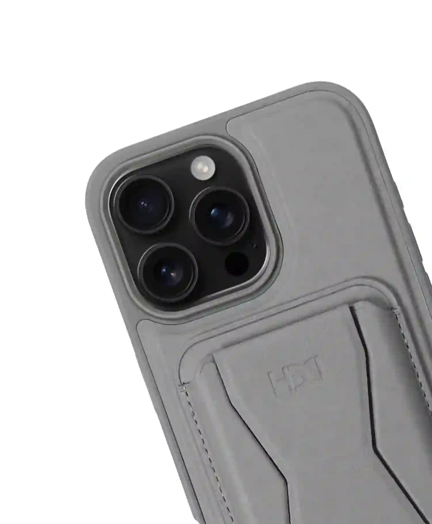 قاب چرمی HDD اورجینال جاکارتی استند دار گوشی موبایل Iphone 16 Pro Max — تصویر ۲