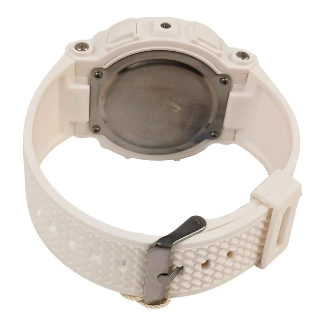 ساعت مچی اسپرت آیک | AIKE طرح G-SHOCK دیجیتالی مدل AK-999 رنگ سفید به همراه جعبه و پاکت اورجینال — تصویر ۴
