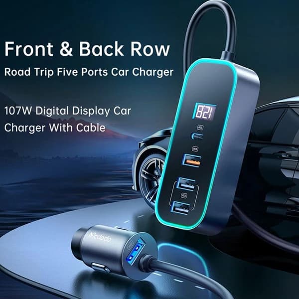 شارژر فندکی 107 وات مک دودو مدل MCDODO CC-1900 — تصویر ۷