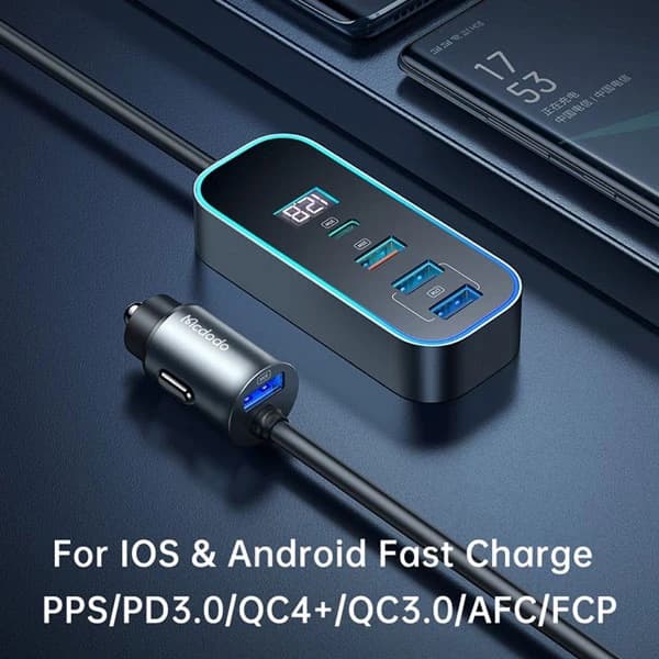 شارژر فندکی 107 وات مک دودو مدل MCDODO CC-1900 — تصویر ۳