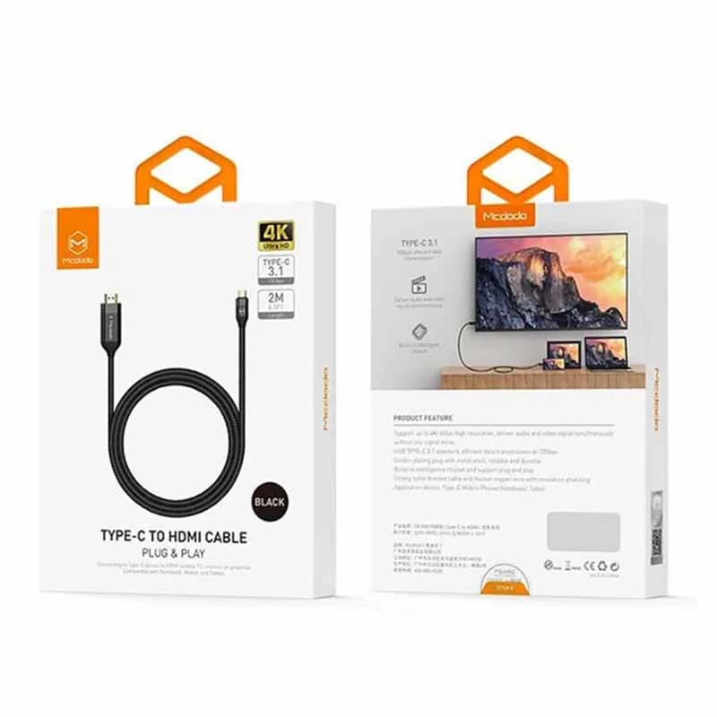کابل مبدل تایپ سی به اچ دی ام آی مک دودو Mcdodo CA-5880 Type-C to HDMI Cable 1.8m — تصویر ۳