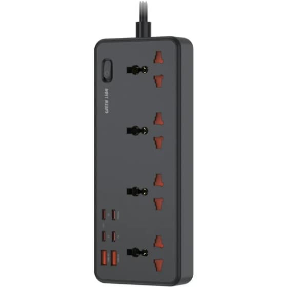 چندراهی و محافظ برق گرین لاین GNGS700PSTIBK Green Lion GS-700 Universal Power Strip